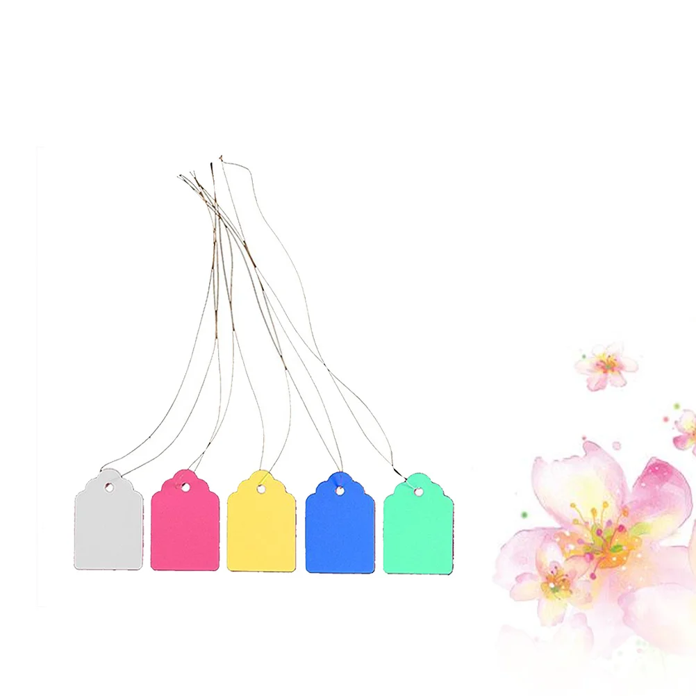 

5Sets Mixed Color Waterproof Plastic Hanging Tags Garden Labels Mini Size 7x5cm Durable Reusable Plant Markers