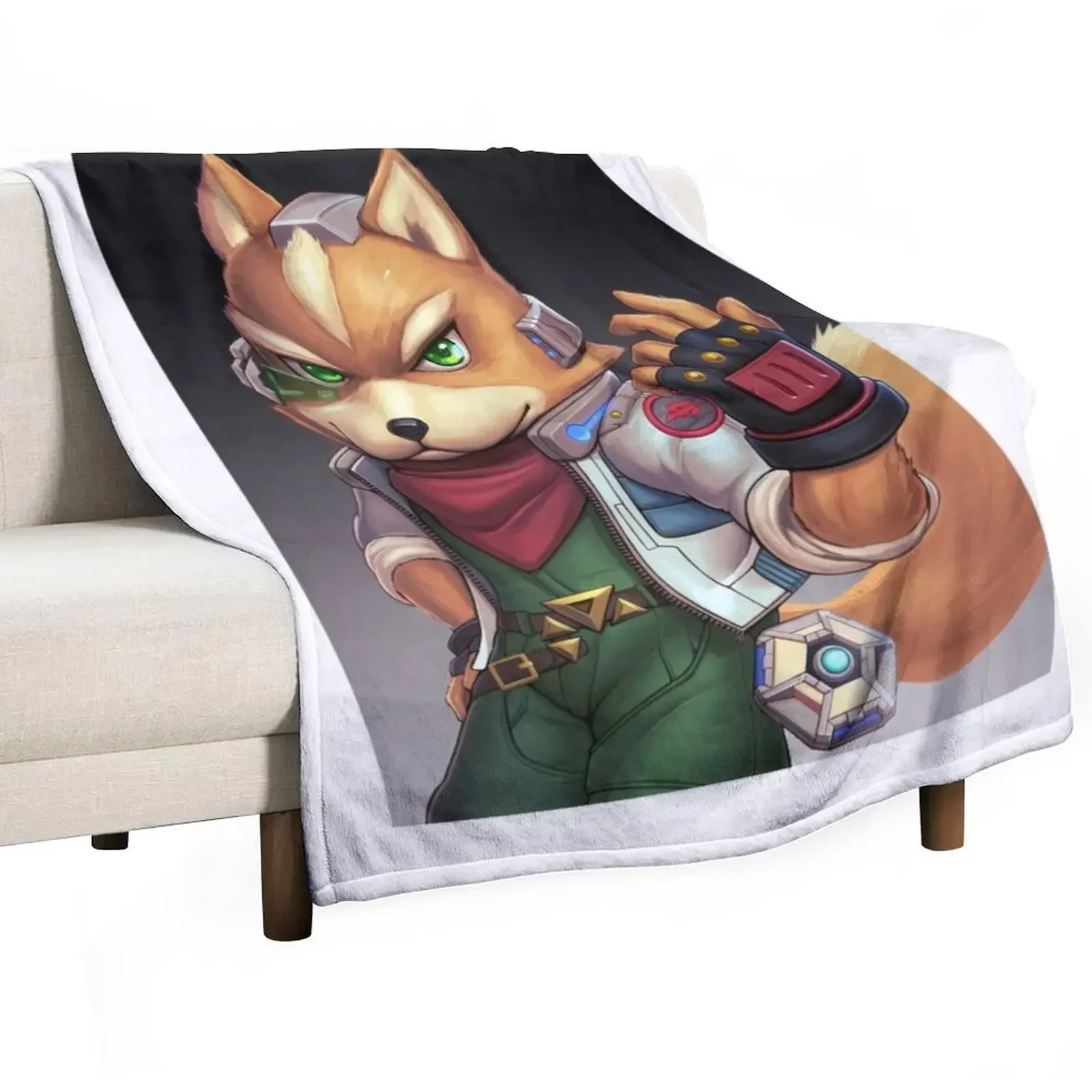 Fox (Ultimate) Throw Blanket Luxury Designer Custom Plaid on the sofa Blankets