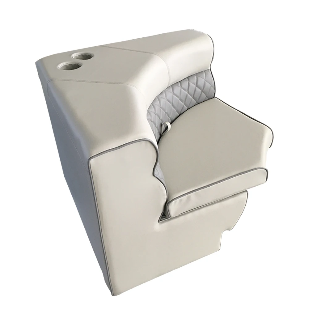 

Upholster Boat Seats with Cup Holder and Pontoon Sofa Swivel 83*83*75cm Customized Pvc Boat Chairs Lancha 보트의자