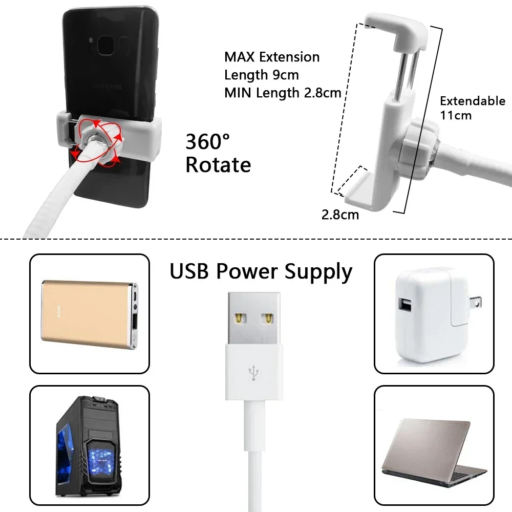 Travor светодиодная кольцевая лампа для селфи с держателем для мобильного телефона для прямого эфира, лампа для макияжа для IPhone Android