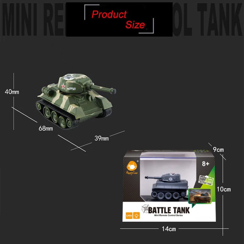 Mini zbiornik RC pilot Crawler 2.4G wojskowy Model czołg podwozia zabawki elektryczne samochodzik zabawka dla chłopców prezent dla dziecka