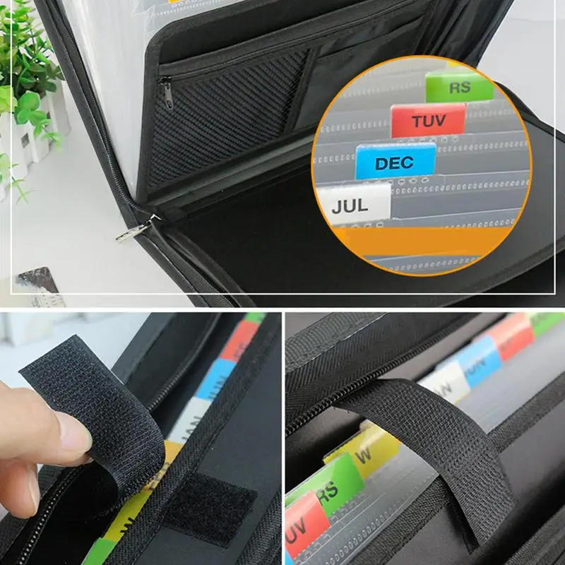 Travel Document Pouch Important Document Folder Accordion Folder With Large Capacity 13 Compartments Document Bag Paper