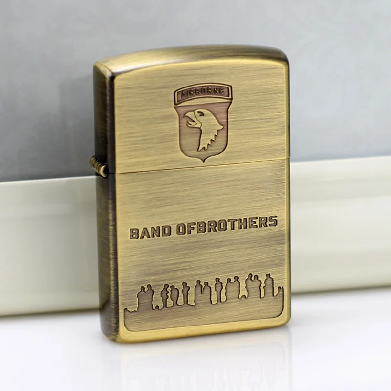 

Зажигалка ZORRO в винтажном стиле DHJ из чистой меди, ветрозащитная, с гравировкой Z9712B, подарок для мужчин.