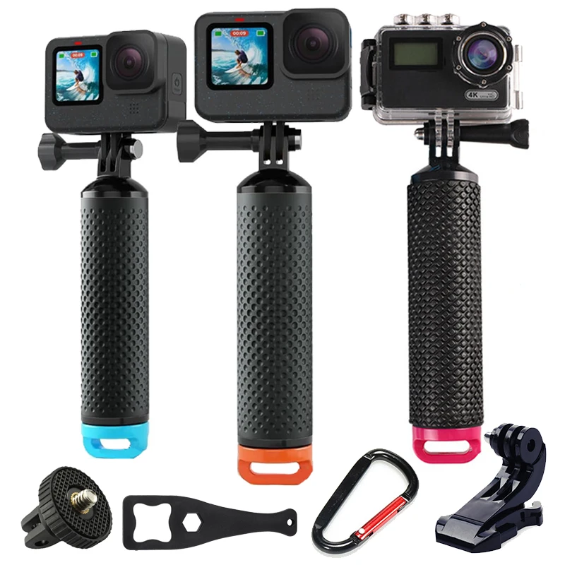Schwimmender Handgriff, wasserdichtes Einbeinstativ für GoPro Hero 13, 12, 11, 10, 9, 8, Handler-Griffhalterung, Zubehör für Unterwasser-Schnorcheln