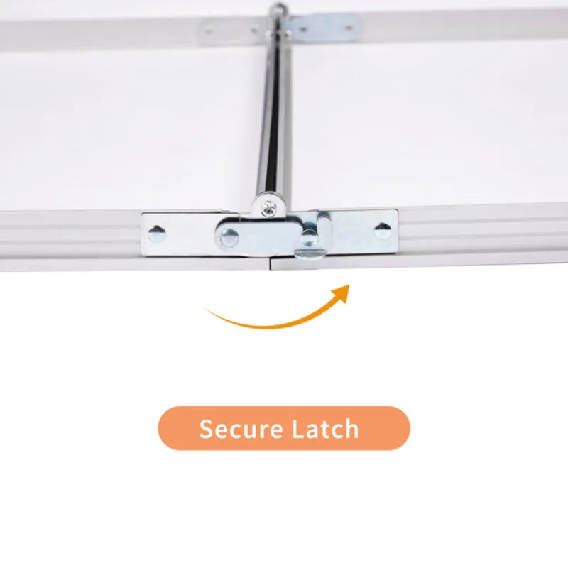 Outdoor Folding Table Aluminum Alloy Rectangular Portable Design Fold And Set For Use Quickly And  Easily Easy To Clean Top