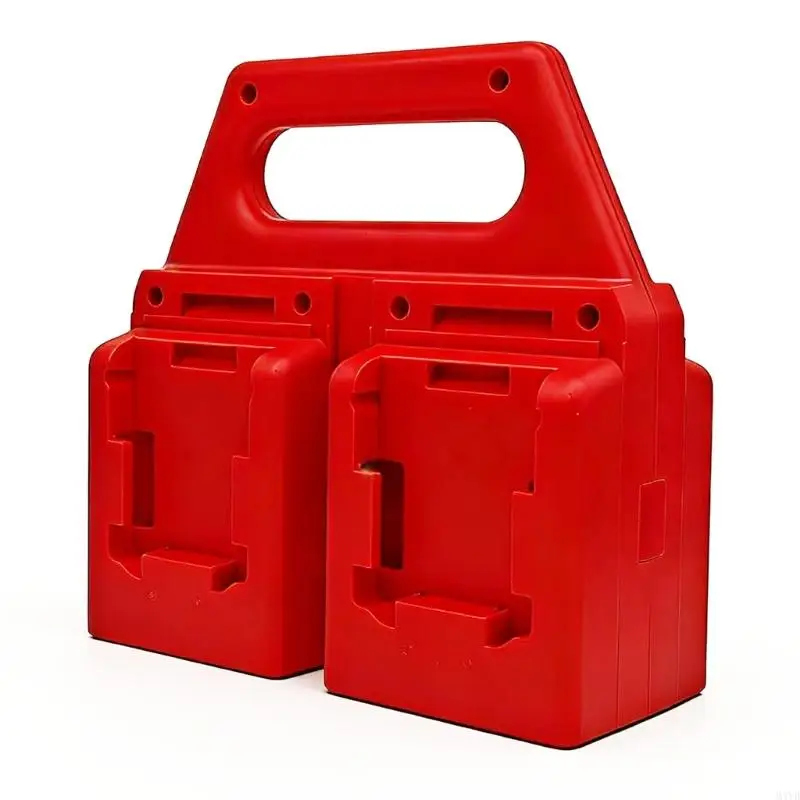 Quality ABS Battery Storage Holder Rack For 18V Batteries Power Tool Batteries Holds 4 Piece Keep Workspaces Organized M4YD