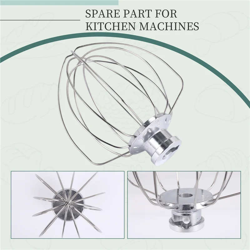 AF93-خفاقة من الفولاذ المقاوم للصدأ 5K452WW لآلة المطبخ كيتشن ايد 5KSM90-5KSM185