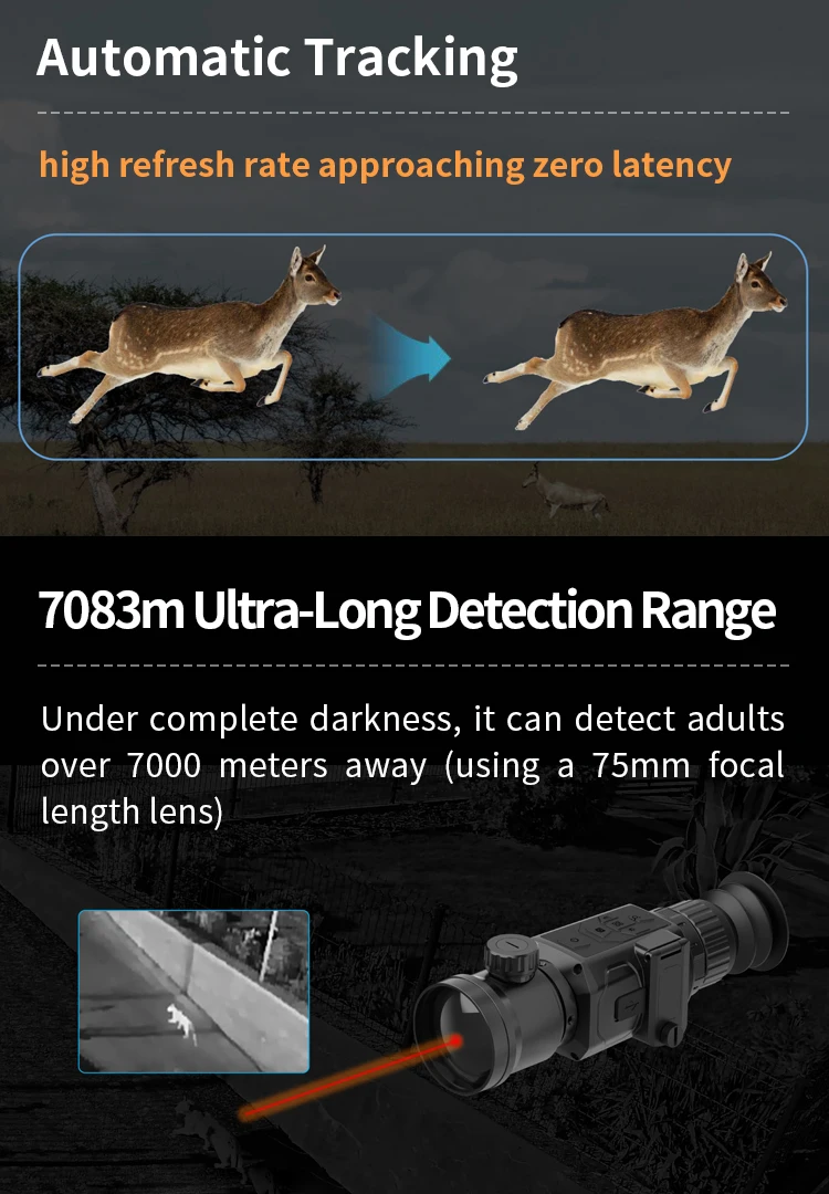 IP66 Water-proof 384*288 Resolution Night Vision Sight Thermal Scope for Hunting