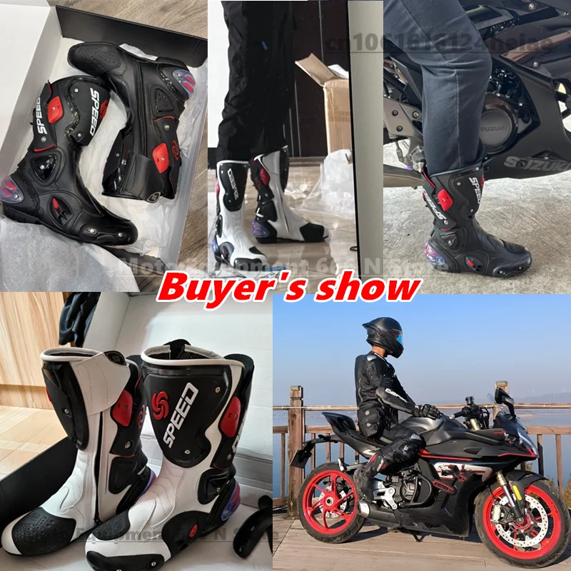 Riding Tribe Men Motorcycle Boots Moto Racing Motocross Off-Road dirt bike Motorbike Motorcycles Shoes Botas Motor Boot