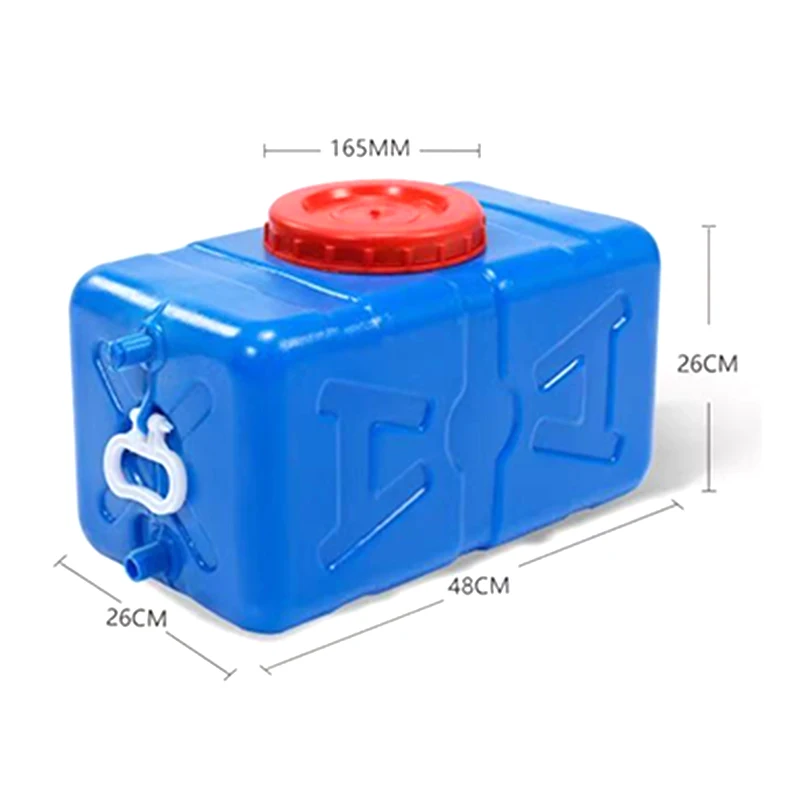 50L/75L Portable Large Capacity Water Storage Tank Drink Container Camping Water Storage Tank for RV Emergency Travel Horizontal - view 3