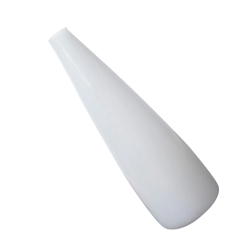 

1Pcs White Jade Glass Vase for Home Hotel Decor Modern Curved Flower Vase Strong Borosilicate Water Plant Display