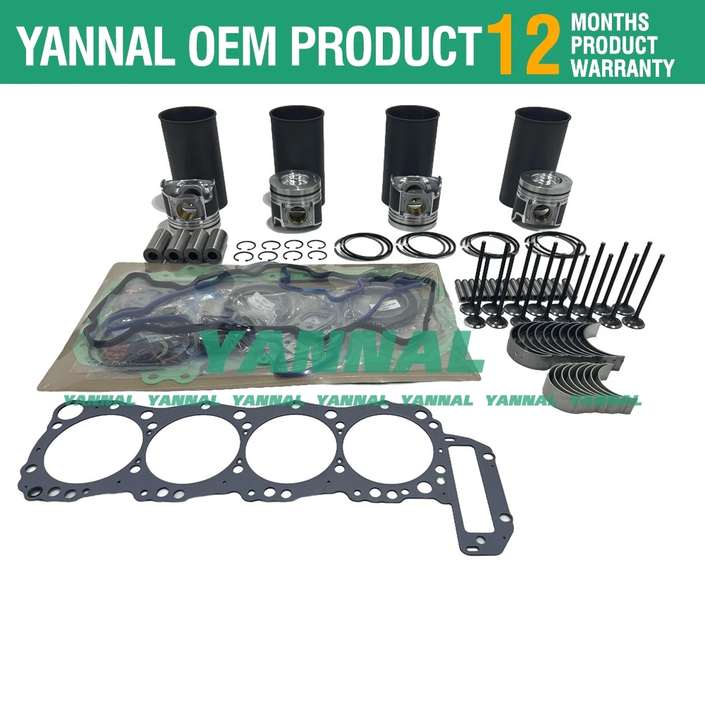 Overhaul Rebuild Kit Compatible with Hino J05C J05CT Engine SK270 SK280 Excavator