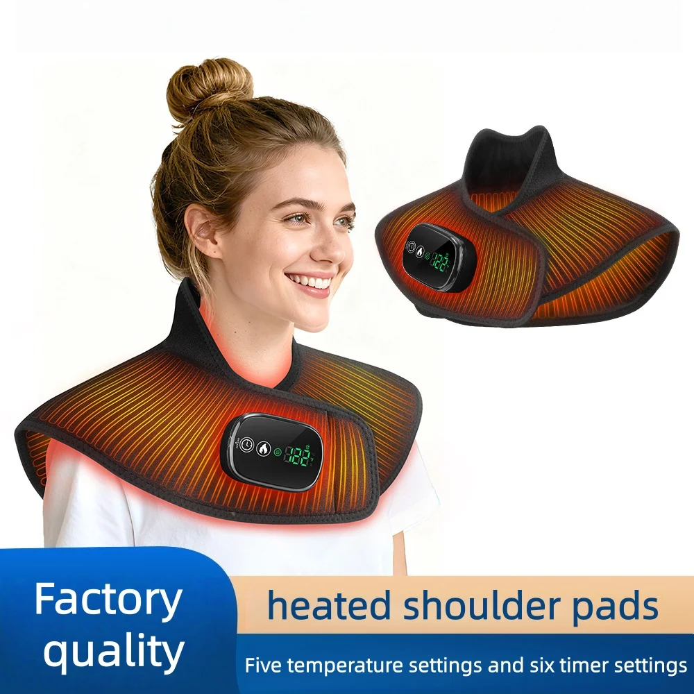 

Wireless heated neck warmer, shoulder pads, smart five-level temperature adjustable heated shawl DR-122