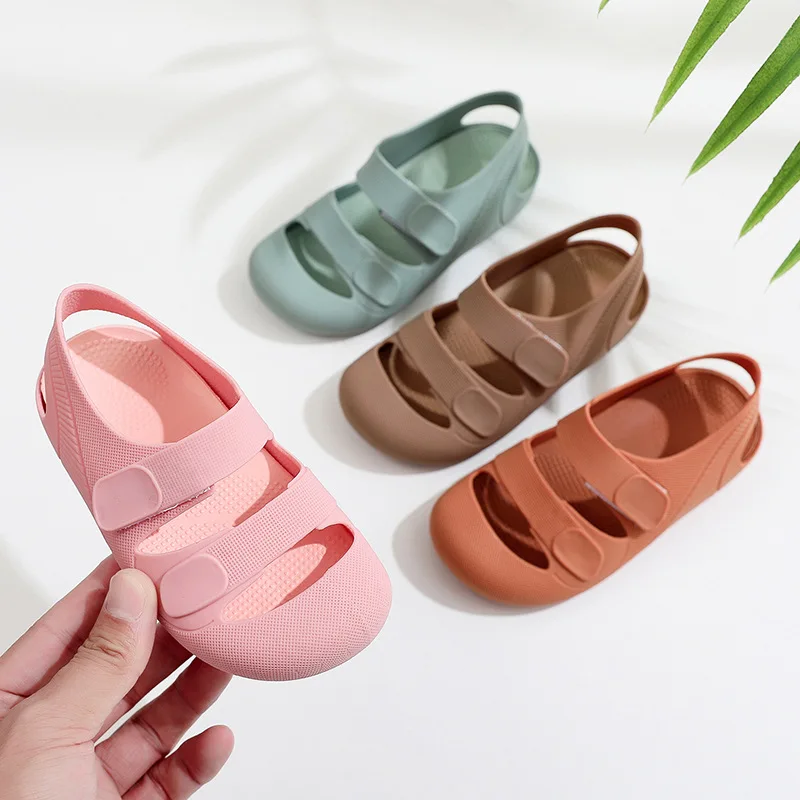 Summer New Baby Shoes Kids Slippers 2023 Children Nice Non -slip Soft Floor Boys Girl Toddler Beach Shoes Kids Sandals