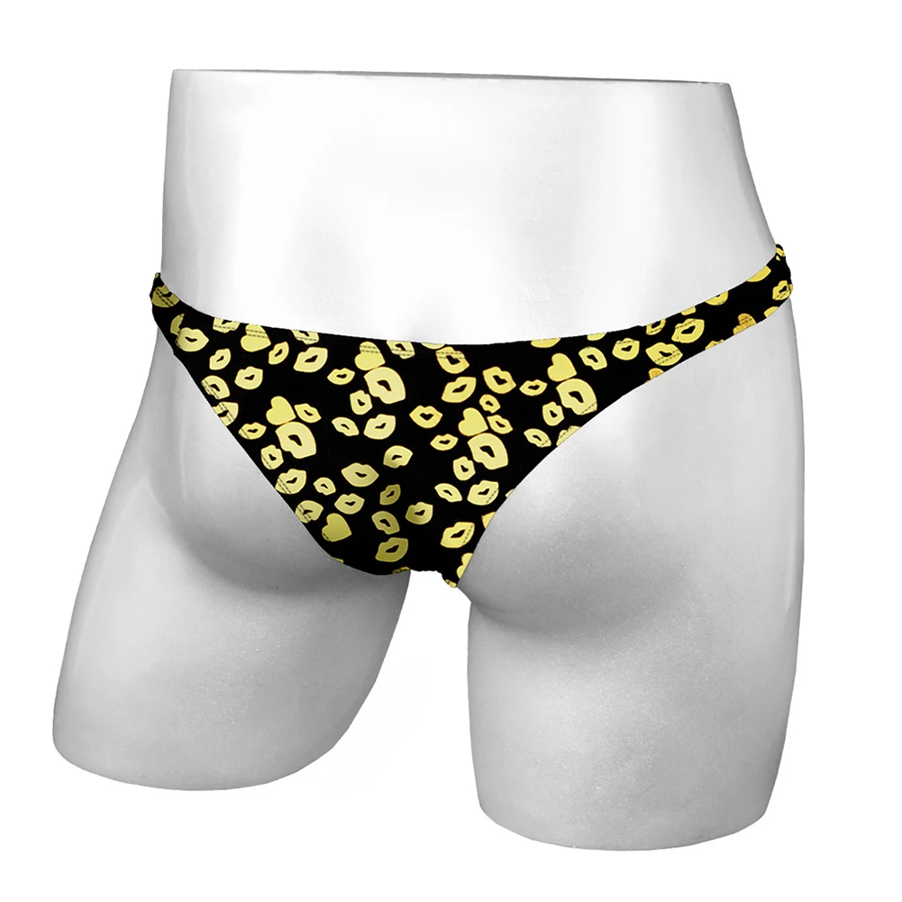 

New Stylish Comfy Fashion Mens Briefs Underwear Panties Polyester Pouch Printed Sexy Short Slimming Underpants