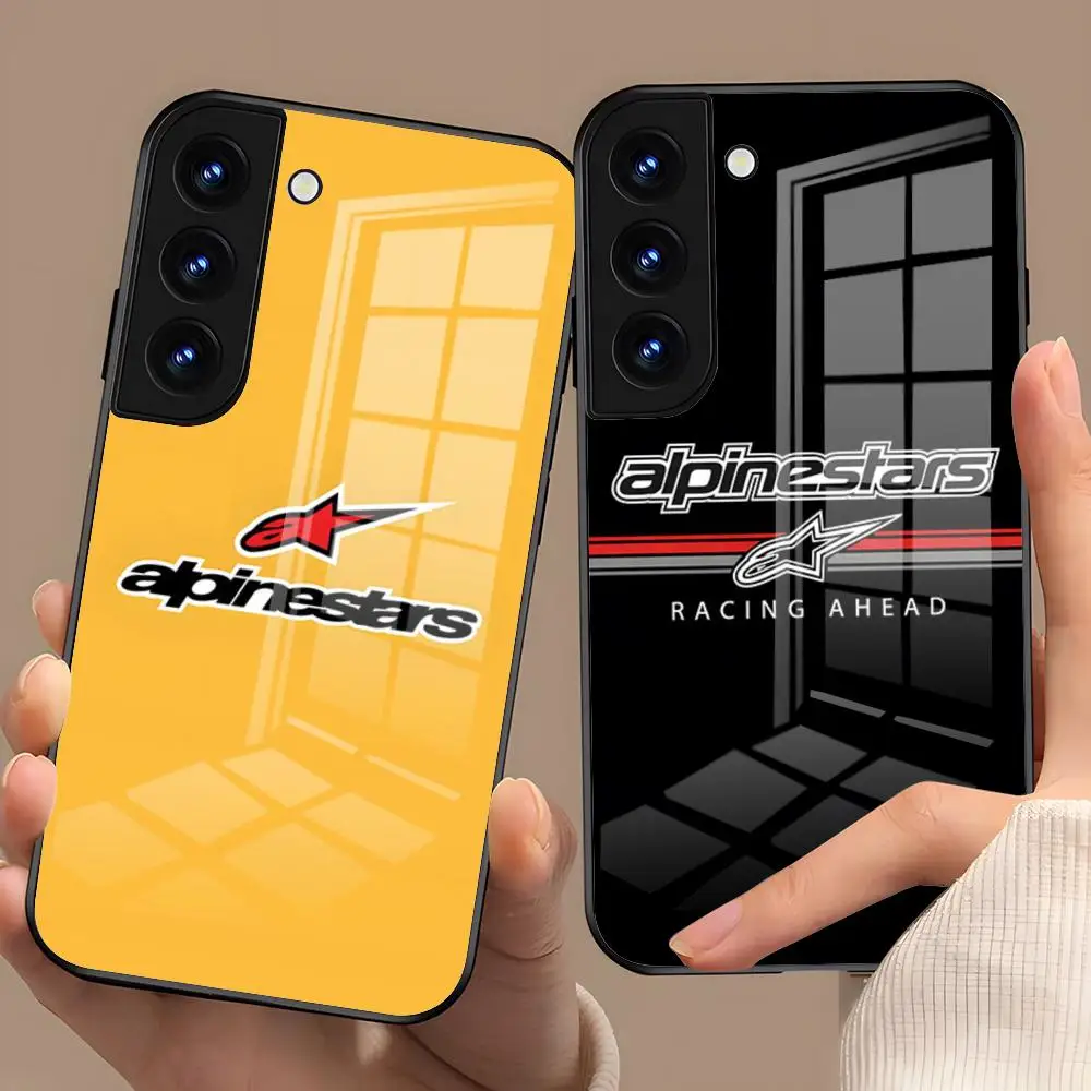Cool Logo A-Alp-inestarSE-es Phone Case For Samsung A27 A57 A37 A17 A56 A36 A26 A16 A25 A35 A55 A34 A24 A54 Glass Case