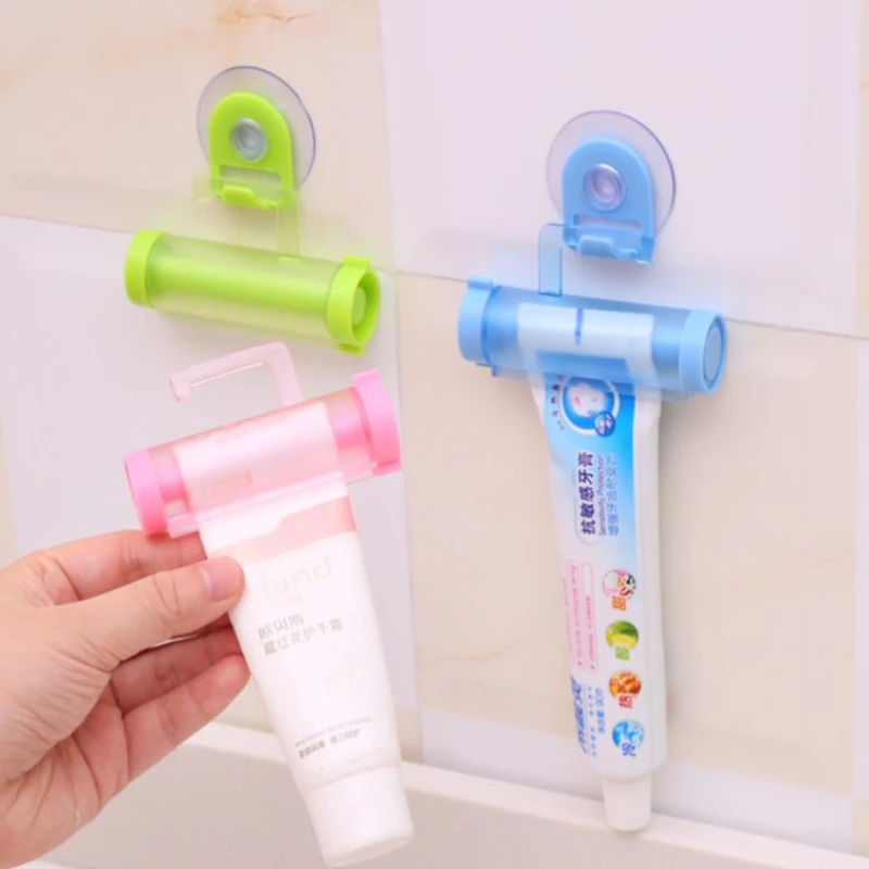 1 PC Creative Rolling Toothpaste Squeezer Press Manual Squeezed Toothpaste Clip-on Facial Cleanser Squeezer Bathroom Accessories