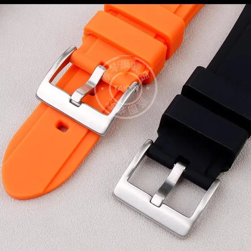 إكسسوارات رجالية لـ موريس لاكروا أيكون AI6008 AI6007 1018 1108 محدب تعديل حزام الساعات سوار ساعة سيليكون حزام سوار #5