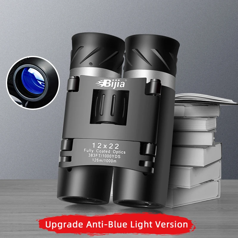 Mini Binoculars BAK4 fmc Optical System 12*22 Professional Compact Telescope for Hunting, Outdoor Sports, Picnic, Travel, etc.