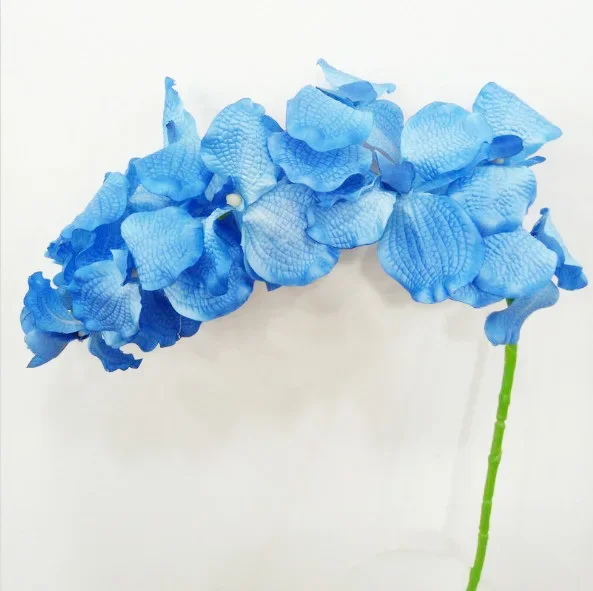 

Artificial Silk Orchid Flowers Long Branches,Fake Blue Orchids Flower Arrangement Accessories ,Home Indoor Fall Decoration