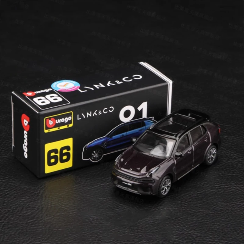 Diecast Origineel Schaal 1:64 Lynk & Co 01 Simulatie Legering Automodel Statische Display Collectible Toy Gift Souvenir Decoratie