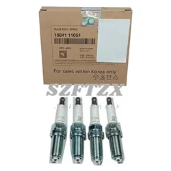 Genuine New 1884111051 18841-11051 Spark Plug 6Pcs For KIA SORENTO HYUNDAI i45 ix35