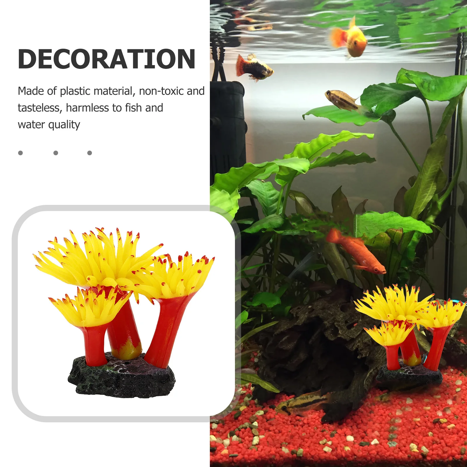 

Aquarium Ornament Realistic Fake Coral For Freshwater Aquarium Fish Tank Decor Underwater Landscaping Artificial Coral