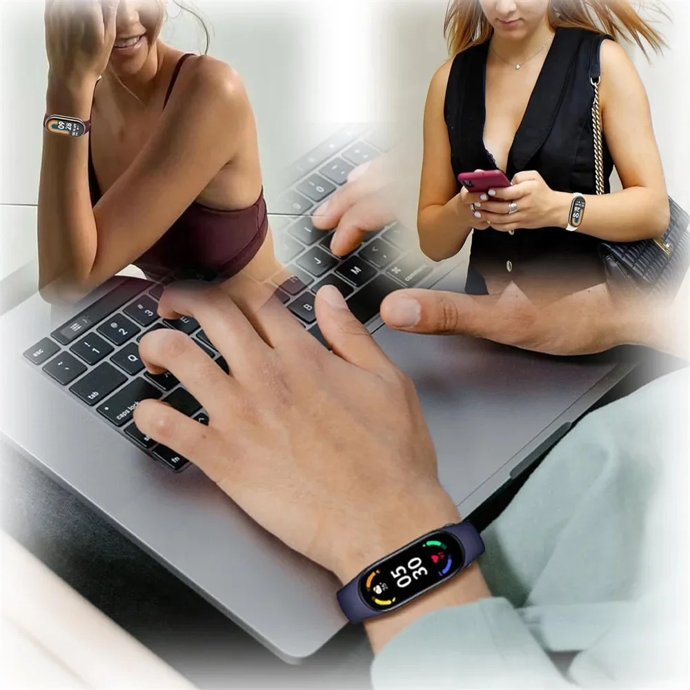 Sport Strap For Xiaomi Mi band 8-9 NFC Belt Replacement miband8 silicone Bracelet smart band 8 waterproof Watchbands Accessories