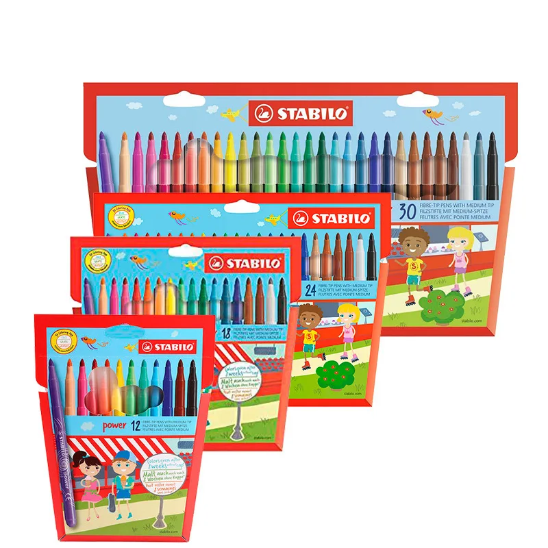 Kindergarten Color Brush Set Washable Children's Water Color Pen Colorful Safe and Healthy for Students School Supplies