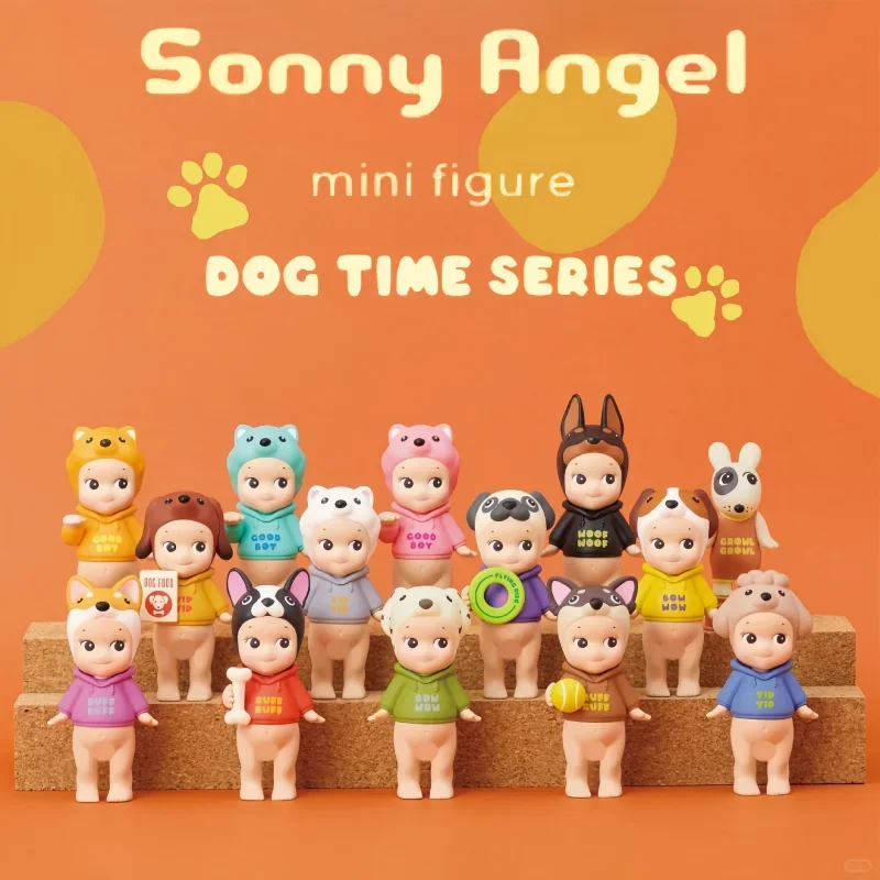 Figura de Sonny Angel, caja ciega, serie Hippers de la vida del perro, figuras de Anime, adornos, modelo, muñecas para niños, juguetes de regalo, decoración del hogar