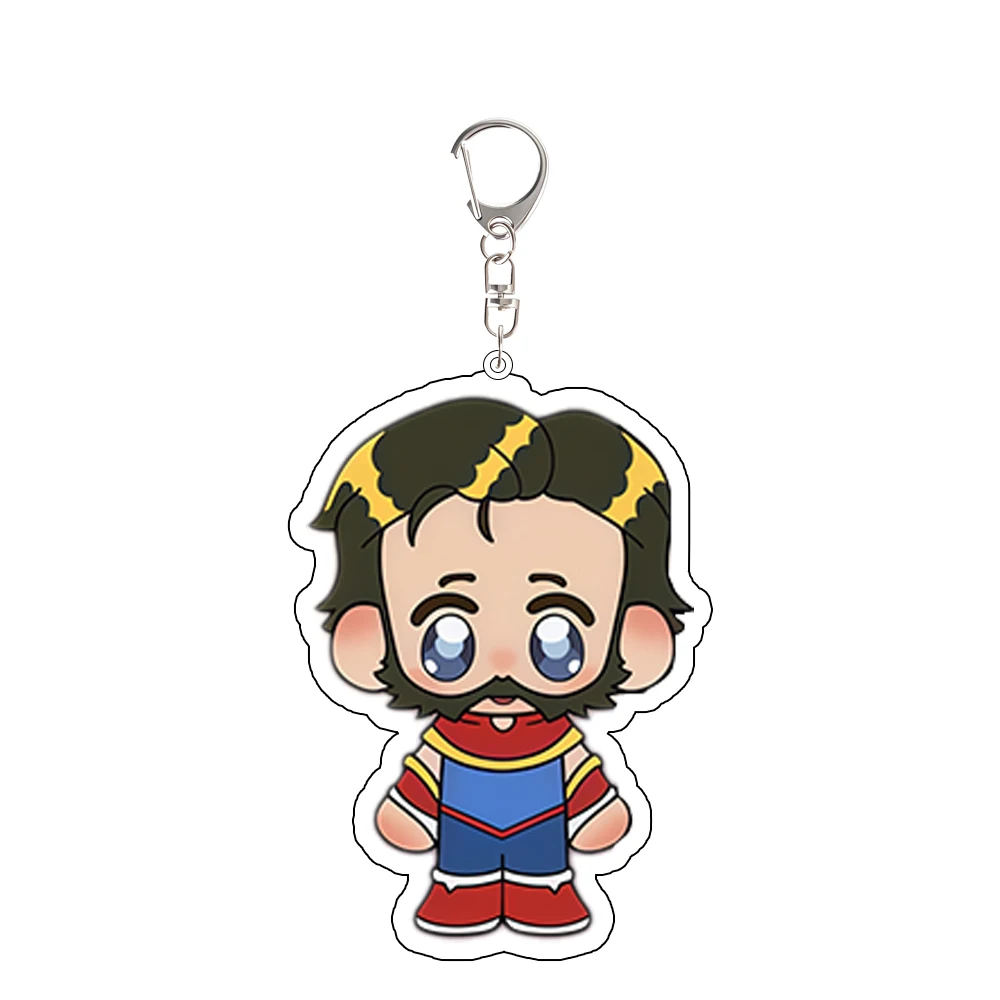 لإرسال لعبة بريزم Phenomaman شقراء السترة Malevola روبرت سلسلة مفاتيح مصنوعة من الأكريليك الطرفية على ظهره قلادة مهرجان هدية