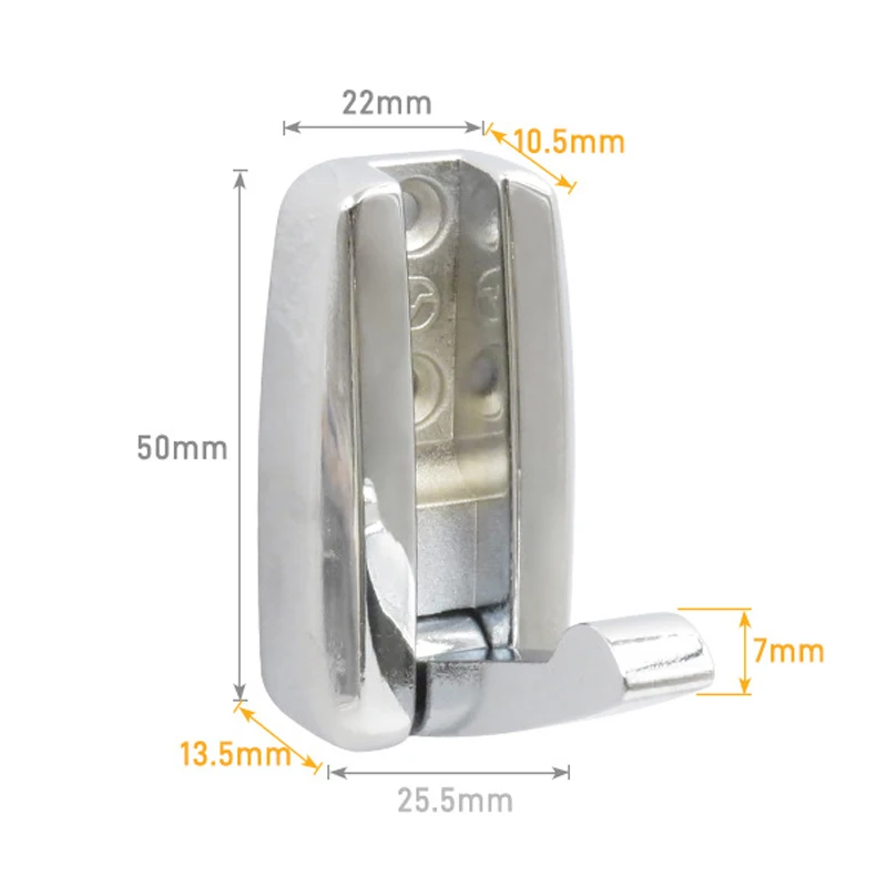 5pcs RV Door Hooks Zinc Alloy Bathroom Towel Hook Motorhome Camper Wall Mount Load-bearing Hook Household Storage Hooks