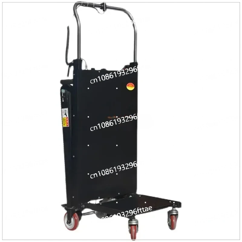 400KG Electric Stair Climbing Vehicle Cargo Handling Cart Crawler-type Up and Down Stair Climber Folding Hand Trolley 48V 72AH