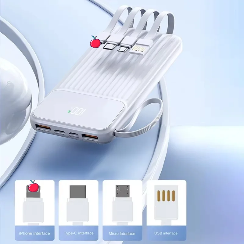 แบตสำรอง PD22.5W แบบพกพา20000mAh ไฟ LED แสดงผลดิจิตอลแบตเตอรี่ภายนอกแล็ปท็อปชาร์จเร็วสำหรับ iPhone Huawei powerbank