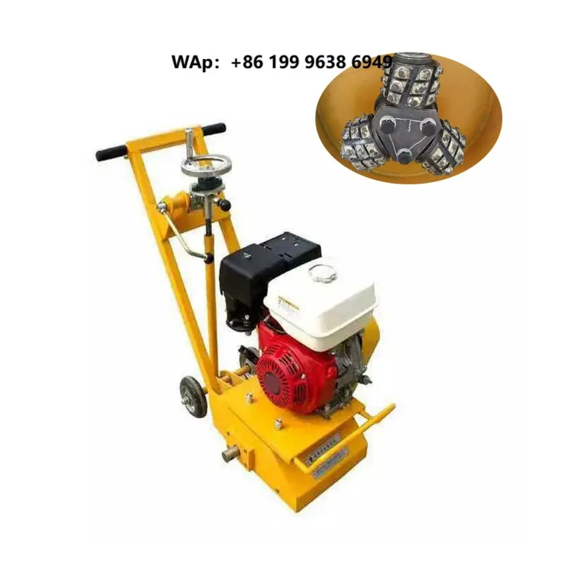 9.0HP Road Marking Remover Highway, Car Park, Runway Marking Removal Working Width 220mm Grinding Depth 0-4mm