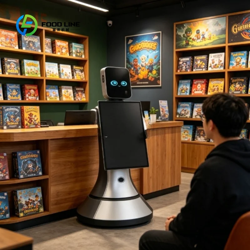 Custom  Smart AI Reception robot, Greeting Robot with Touch Screen, Voice Chat, Navigation and Facial Recognition Technology