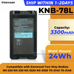 KNB-78L KNB-55L 3300mAh Replacement Battery for Kenwood TK-3360, TK-3160, TK-2170, TK-3170, NX-220, NX-320, TK-3140,TK-2160