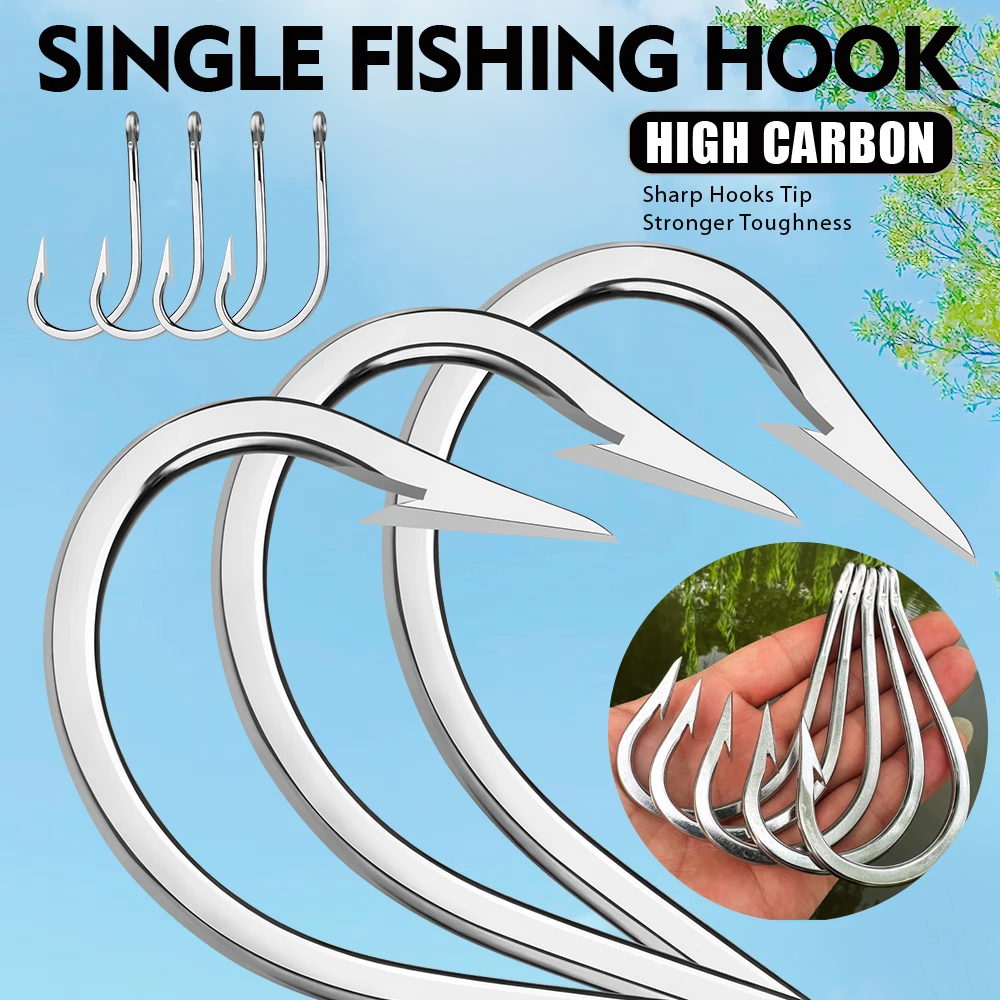5 قطع من خطافات التونة المقاوم - مراجعة Fishing Hook Circle وسعره