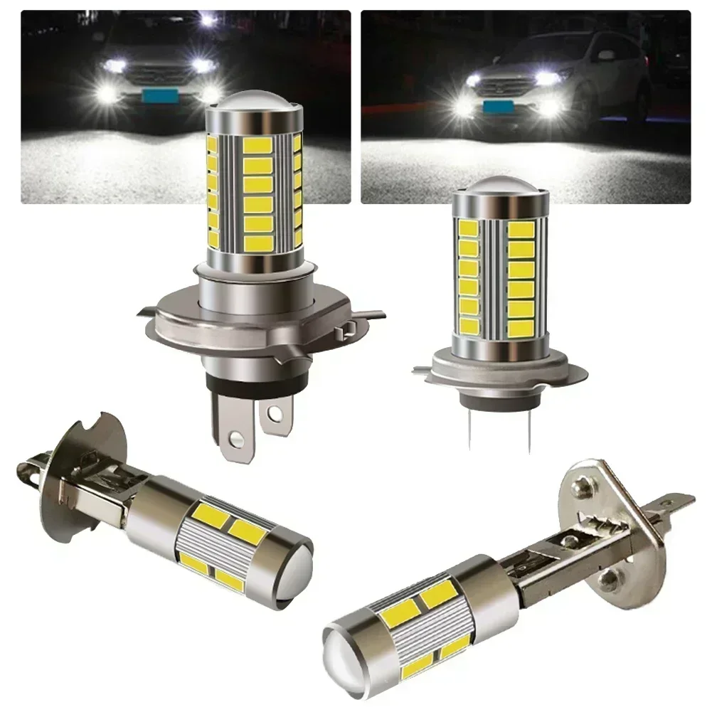 1PC H1 H3 H4 H7 LED Headlight Car Fog Light LED Bulbs Auto DRL Driving Running Lamps High Low Beam Super Bright 6000K 12V