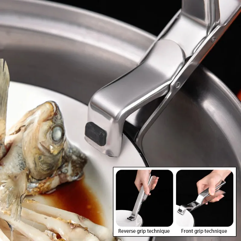 

Зажимы против ожогов для термостойкой чаши для кухни, бытовые овощи на пару, нескользящие и термостойкие зажимы для чаш