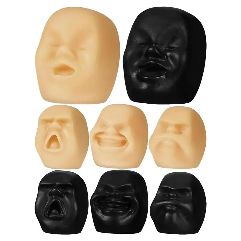 

Human Face Emotion Balls Cute Relaxing Squeeze Balls Funny Face Changer Scented 4PCS Weird Stuff Desk Fidget Sensory Stretchy To