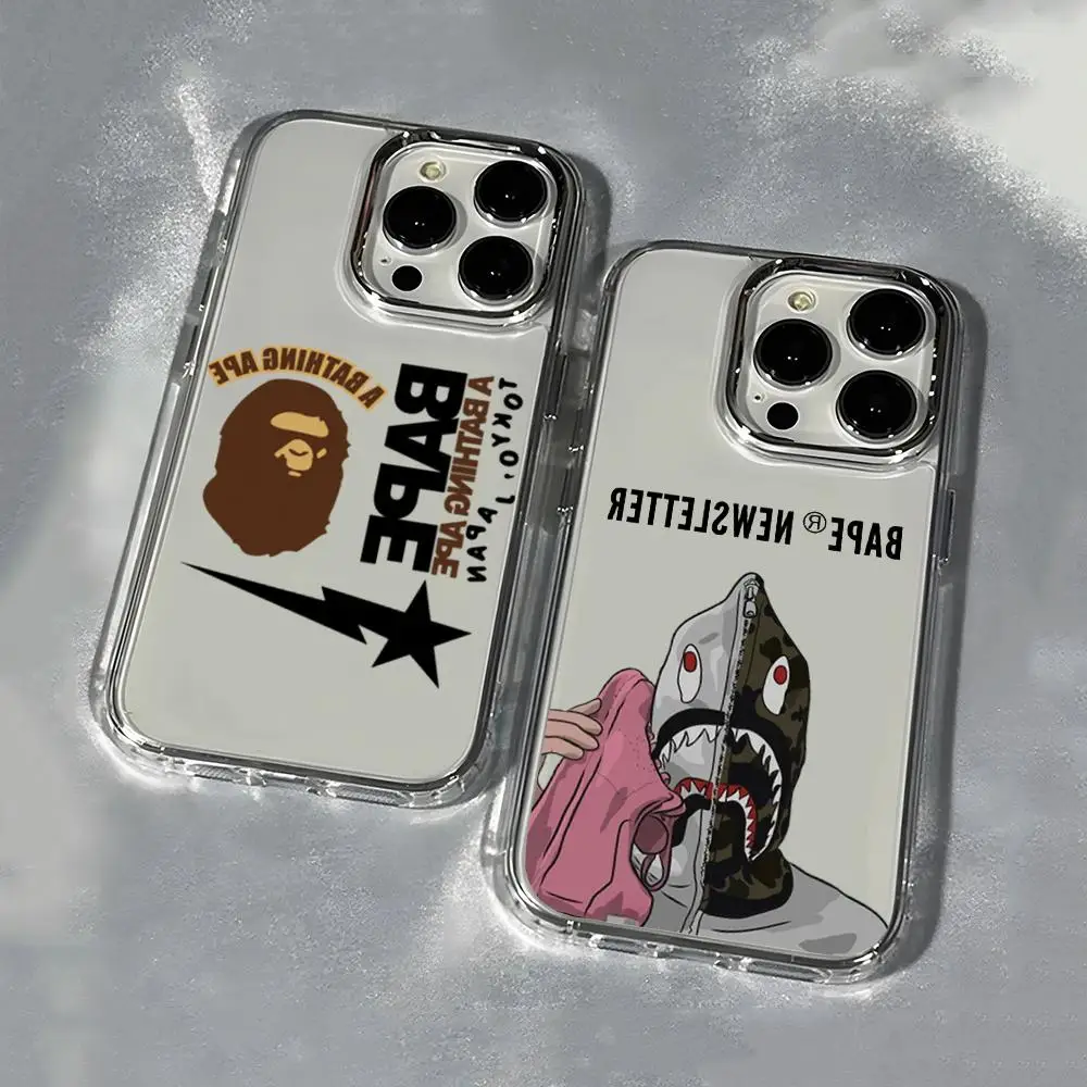 Чехол для телефона A-Bathing A-Ape B-BAPE для iPhone 17 Pro Max, 14, 16 Plus, 13, 15 Pro Max, 12 Pro, 11 Air, прозрачный, мягкий Чехол для телефона A-Bathing A-Ape B-BAPE для iPhone 17 Pro Max, 14, 16 Plus, 13, 15 Pro Max, 12 Pro, 11 Air, прозрачный, мягкий