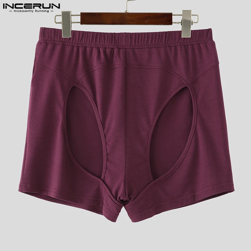 

INCERUN мужские шорты однотонные с эластичной резинкой на талии сексуальные мужские шорты уличная одежда лето 2025 модные повседневные мужские шорты S-5XL