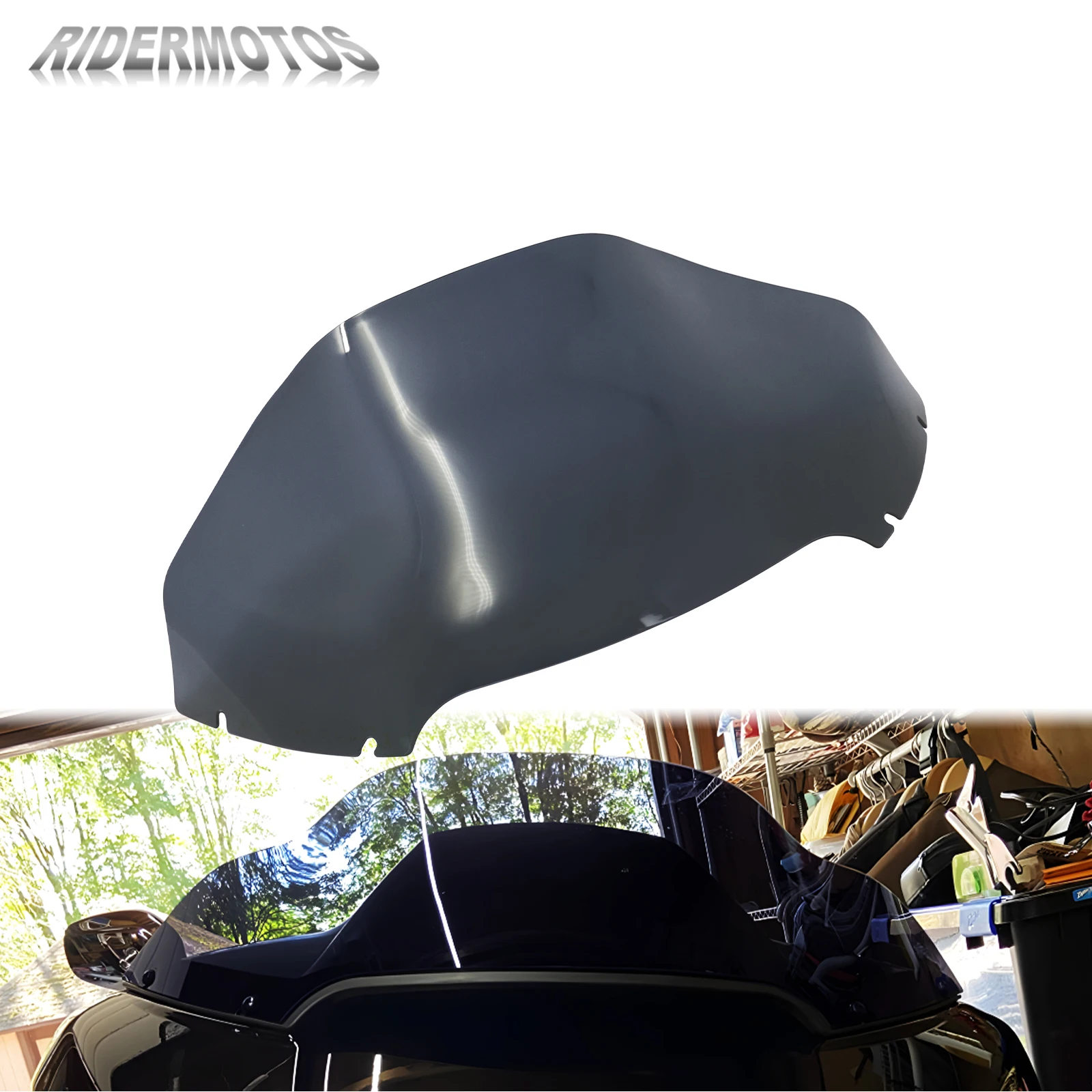 

Motorcycle 13" Windscreen Windshield For Harley Touring Road Glide FLTRX CVO Limited FLTRK Ultra FLTRU 15-Up Wind Screen Cover