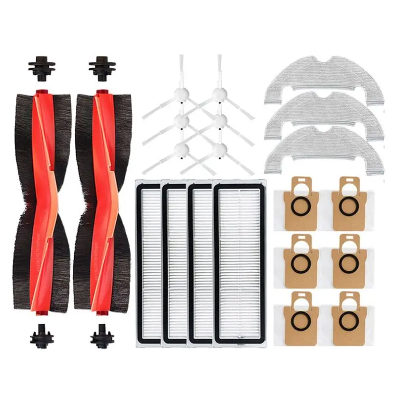 

ABVS For Xiaomi Robot Vacuum X10 B102GL Replacement Spare Parts Washable Main Side Brush Hepa Filter Mop Cloth Dust Bag