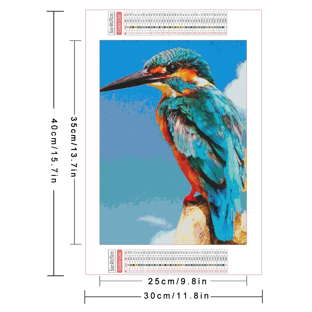 AZQSD Birds Diamond Embroidery Sale Animal Mosaic Needlework Full Round Drill Diamond Painting 30x40cm Home Decor Gift