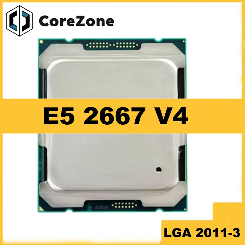 Used E5 2667 V4 2667V4 3.2GHz 8-Core 16-Thread Processor L3=25M 135W LGA 2011-3 CPU
