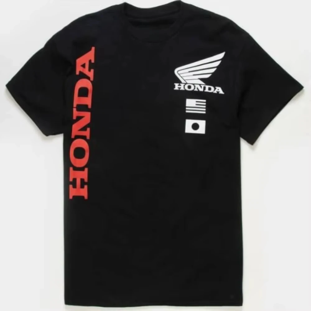 

Новая футболка Honda 2026 для мужчин и женщин: «Золотые крылья» (Япония), летняя, для мотоциклетных гонок и езды по бездорожью, весенний топ для мотокросса