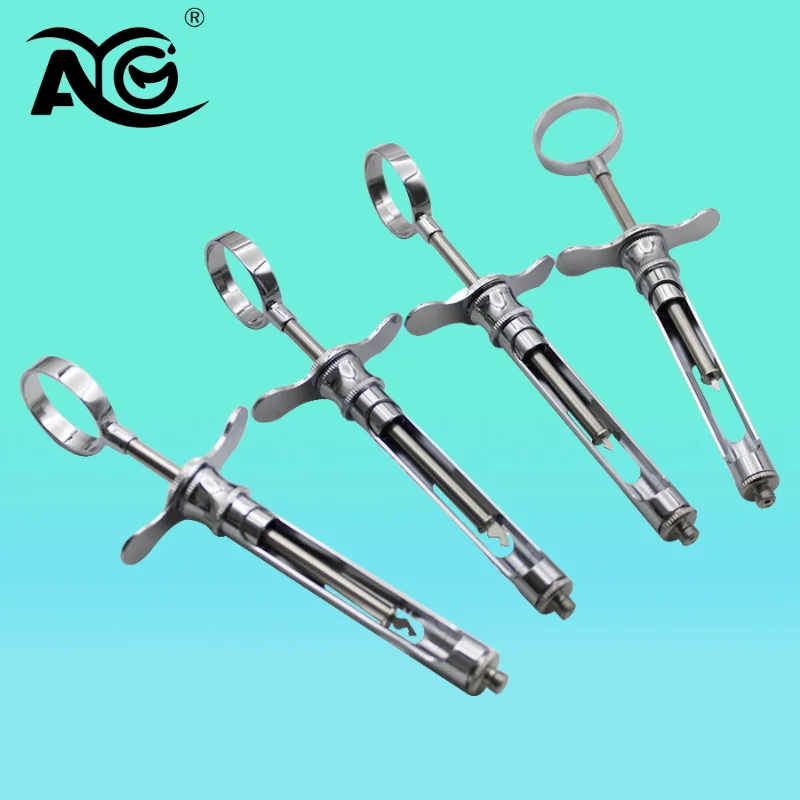 

1Pcs Dental Anesthesia Aspirating Syringe Dental Syringe Stainless Steel Dentistry Surgical Instrument With Head Teeth Care