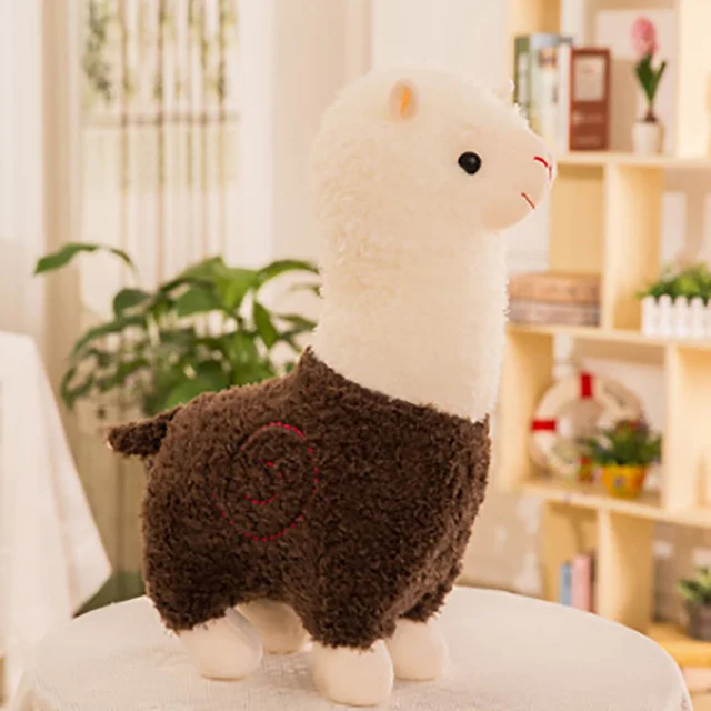 25cm Lovely Small Alpaca Plush Toy Stuffed Animal 5 Colors New Soft Sheep Doll Home Decor Kids Girl Birthday Christmas Gift image 3